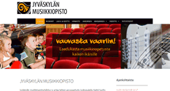 Desktop Screenshot of jyvaskylanmusiikkiopisto.fi